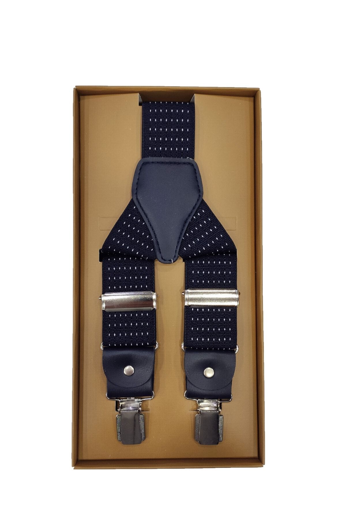 Elegante Cravatte Erkek Lacivert Pantolon Askısı