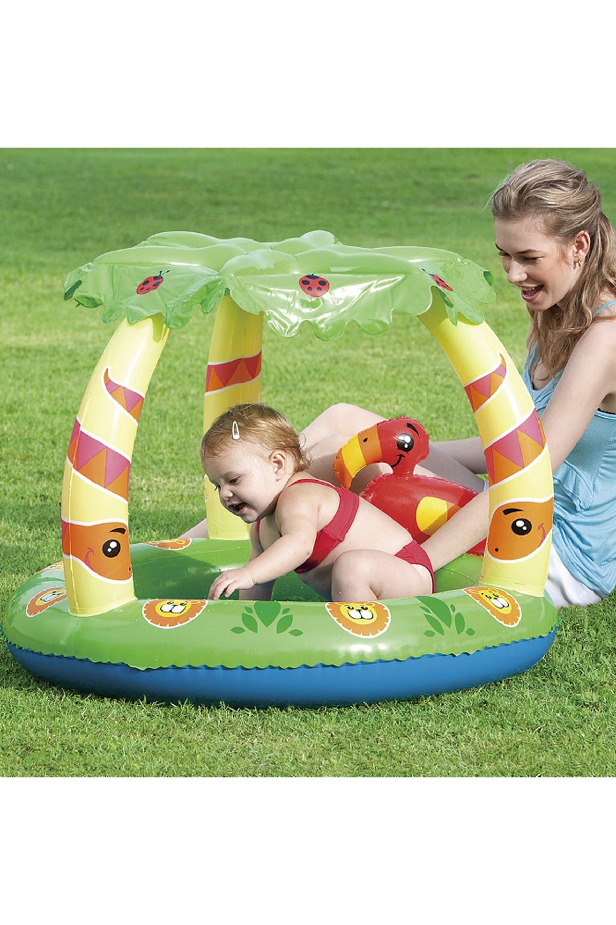 bestway cocuk havuzu ustu palmiye desenli golgelikli 99cmx91cmx71 cm fiyati yorumlari trendyol