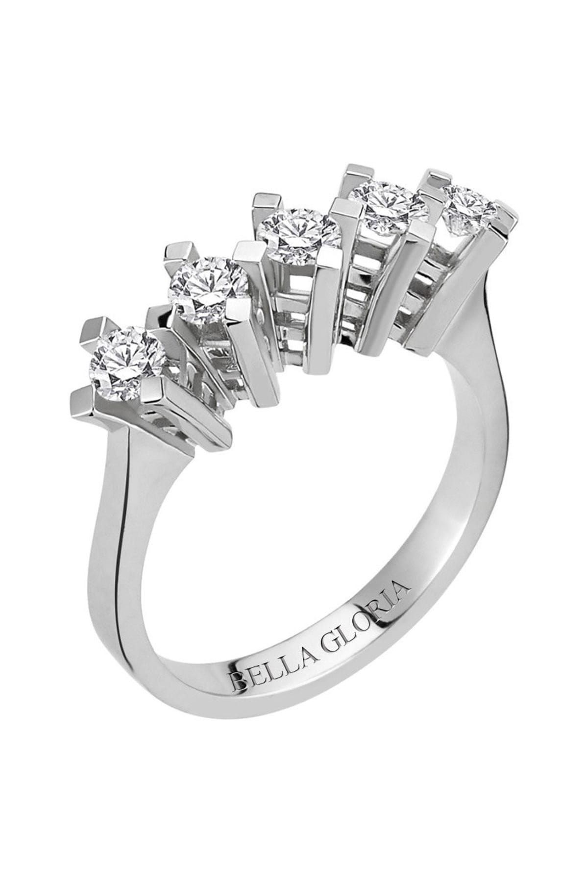 Bella Gloria 0,75ct Pırlanta Beştaş Alyans (AL15017)
