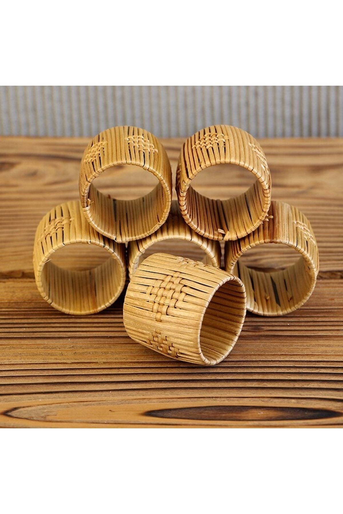 Bamboo napkin sales rings