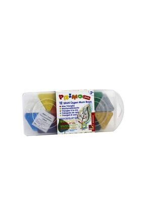 Üçgen Sihirli Mum Boya 12 Renk (Plastik Kutu) Image 0