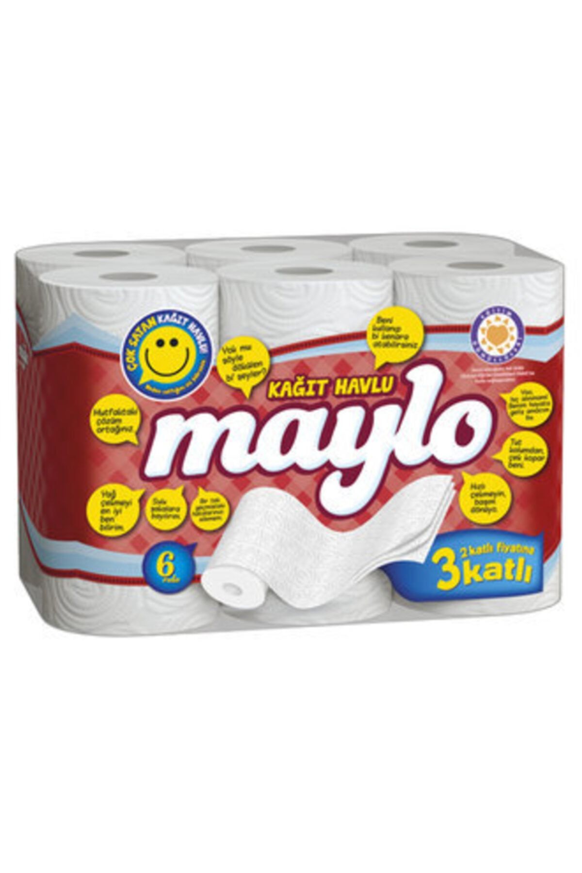 Maylo 3 Katlı Kağıt Havlu 6'Lı