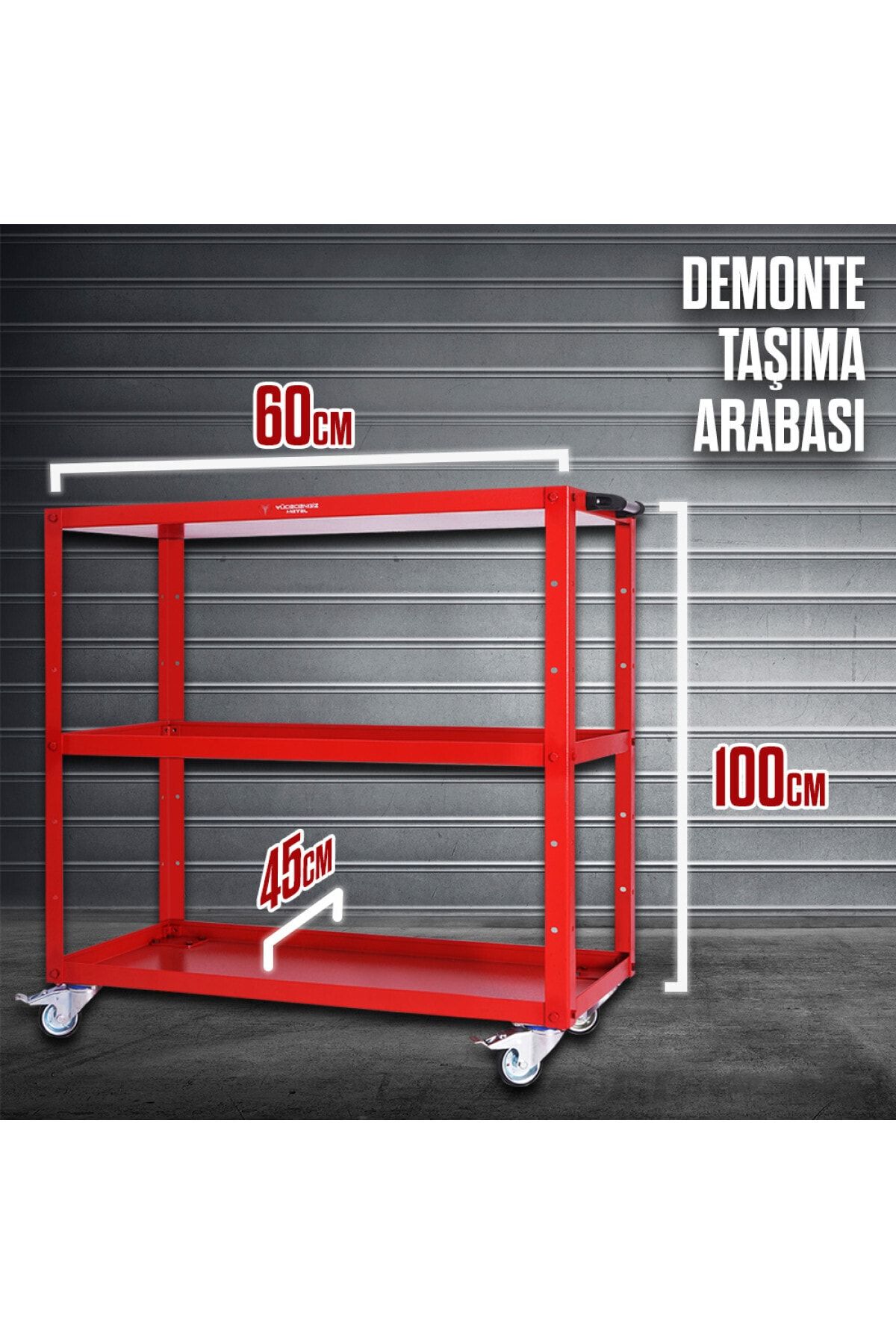 Yücecengiz Metal Taşıma Arabası Demonte 60 cm