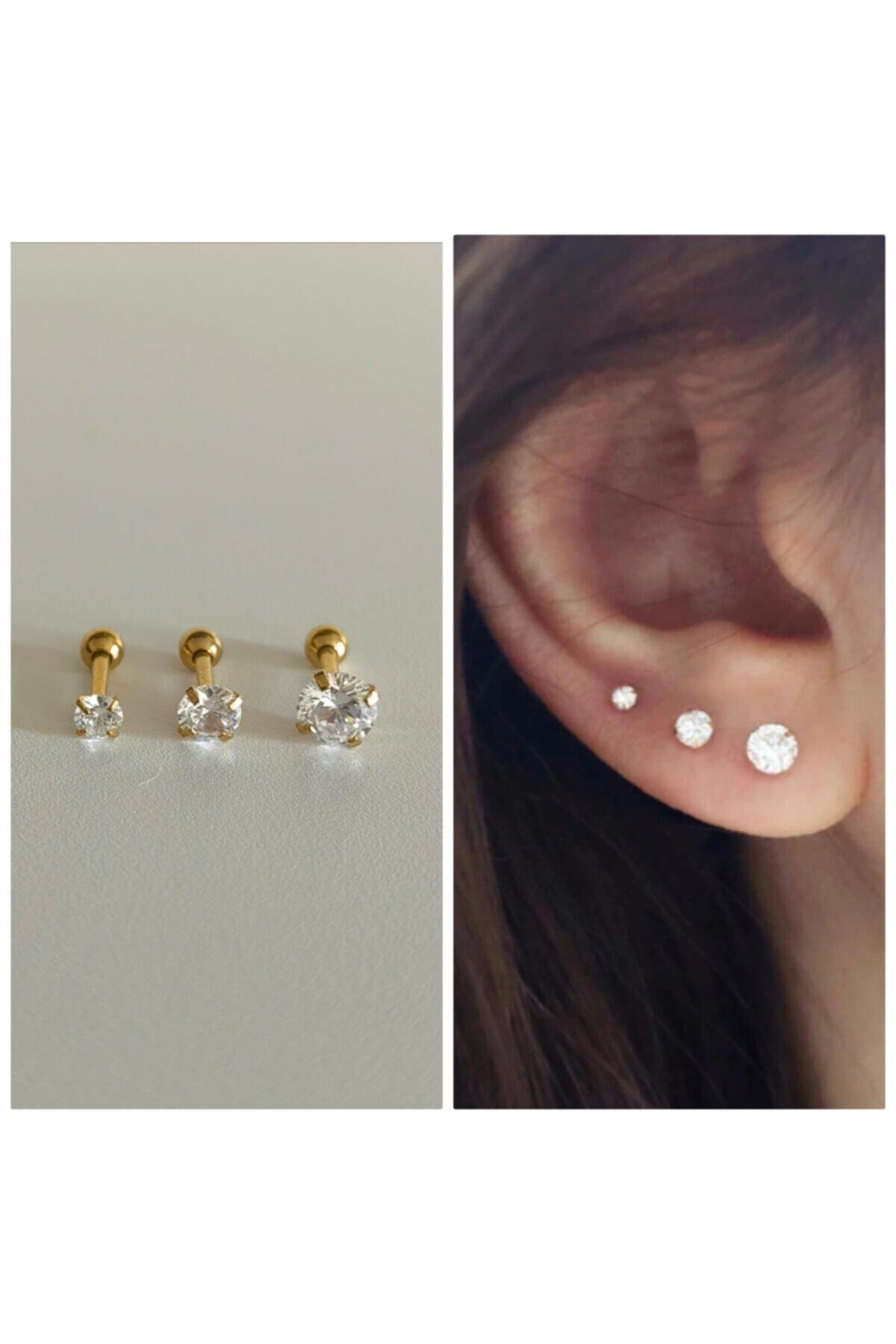 Bylin Takı Üçlü Piercing Set