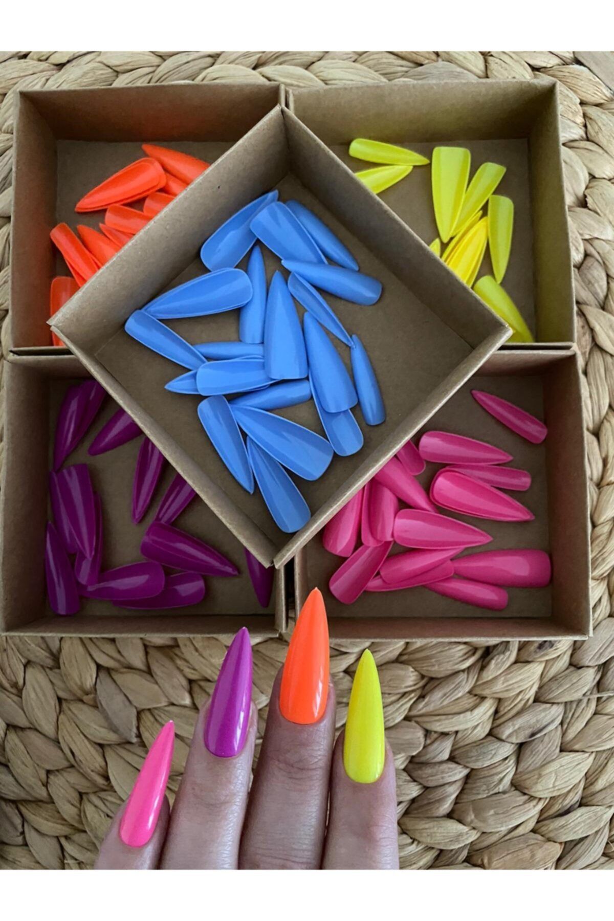 SYBELLE KOZMETİK 100lü Cap Stiletto Takma Tırnak
