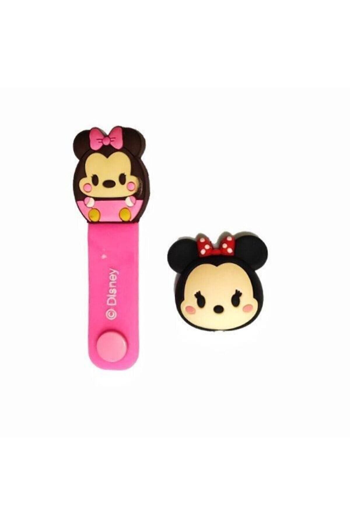 Telehome Sevimli Minnie Kablo Koruyucu Ve Toparlayıcı Set