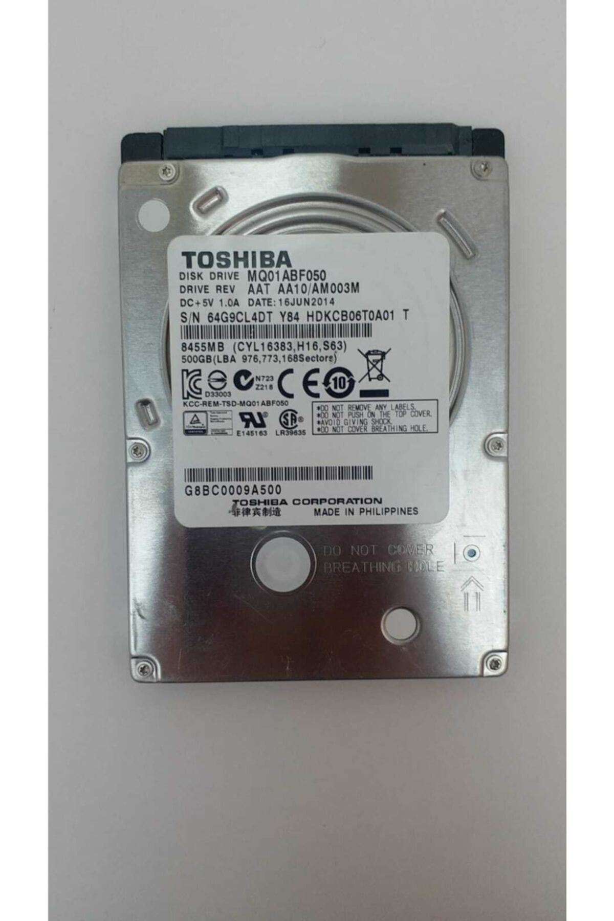Toshiba Toshıba 2.5'' Harddisk 500 gb