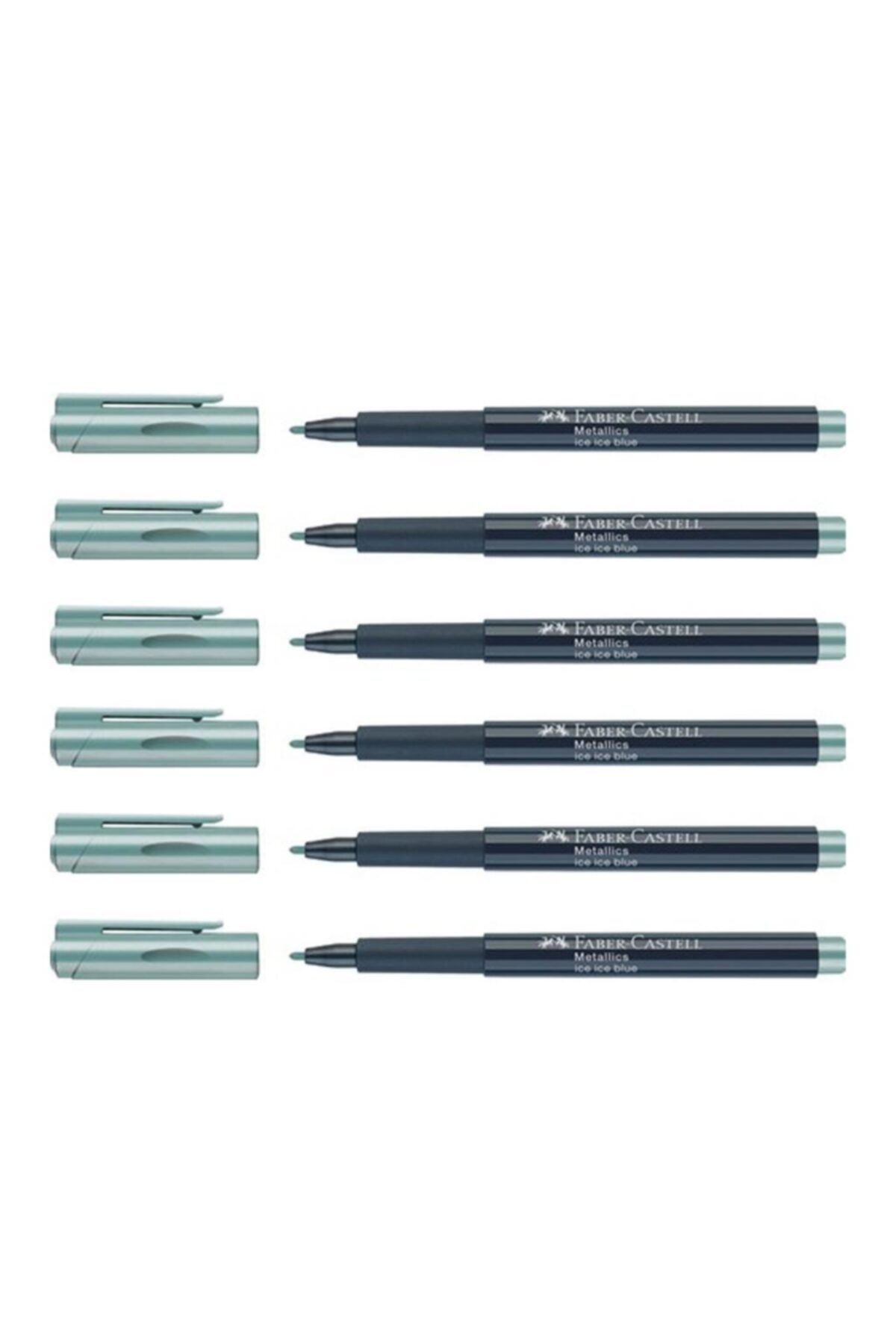 Faber Castell Faber-castell Metalik Markör Buz Mavisi 6'lı
