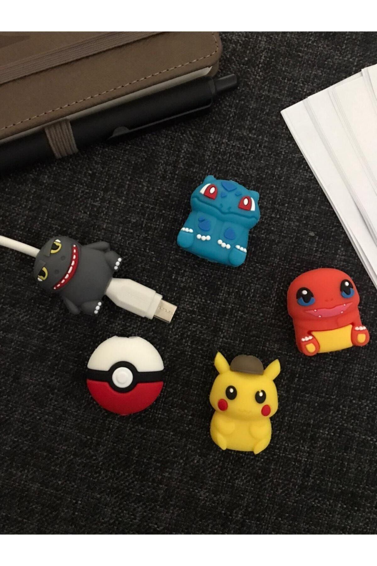 SUPPO Sevimli Silikon Kablo Koruyucu 5'li Poke Set