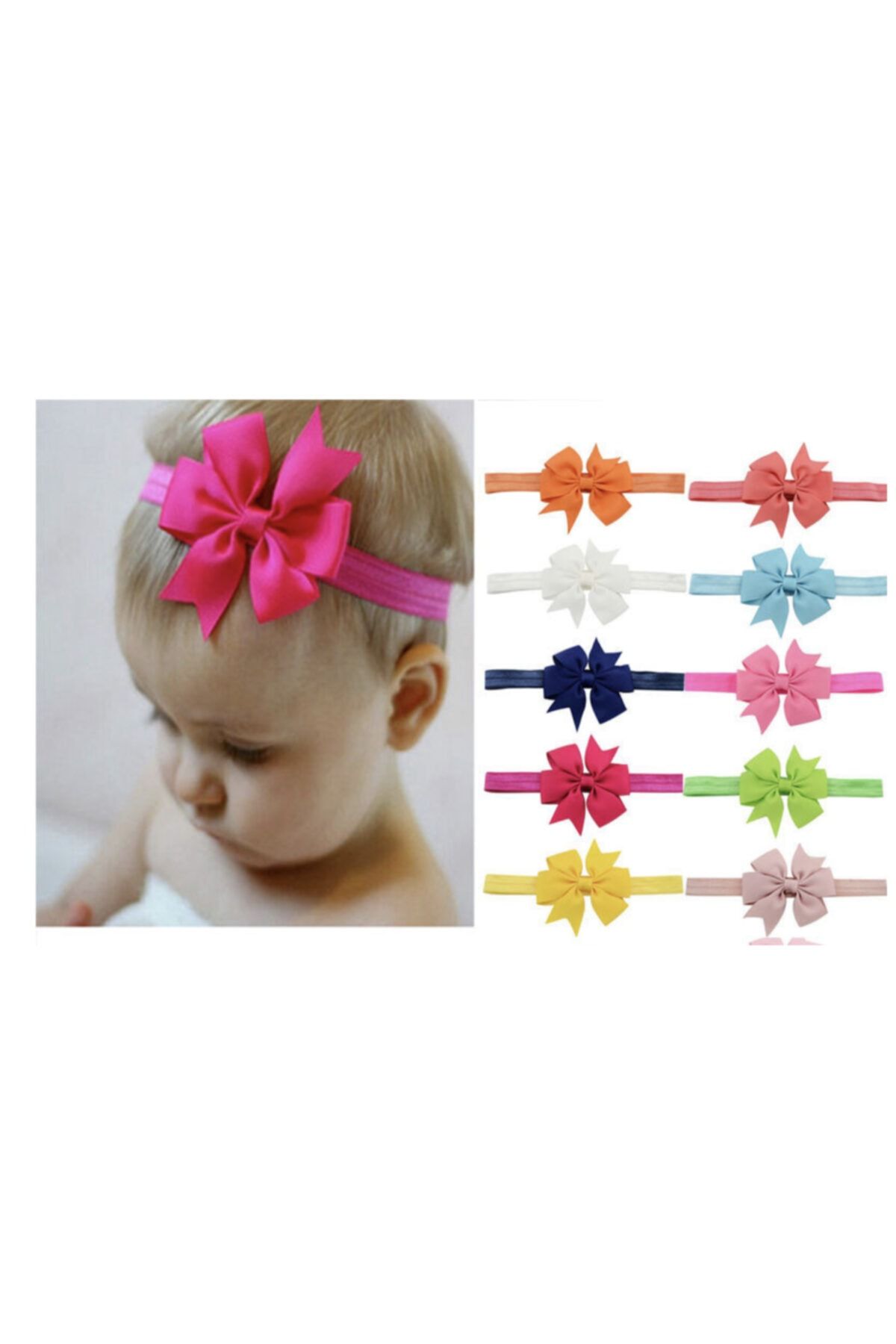 Harika ikizler Bebek Bandana Modelleri 10 Lu Set