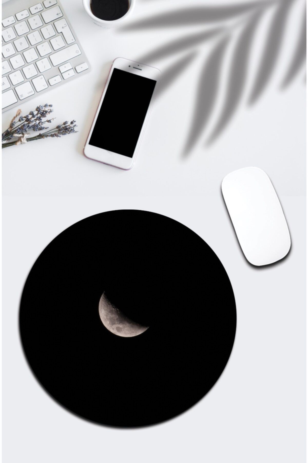 pixolog Hilal Desenli Yuvarlak Mouse Pad 1176