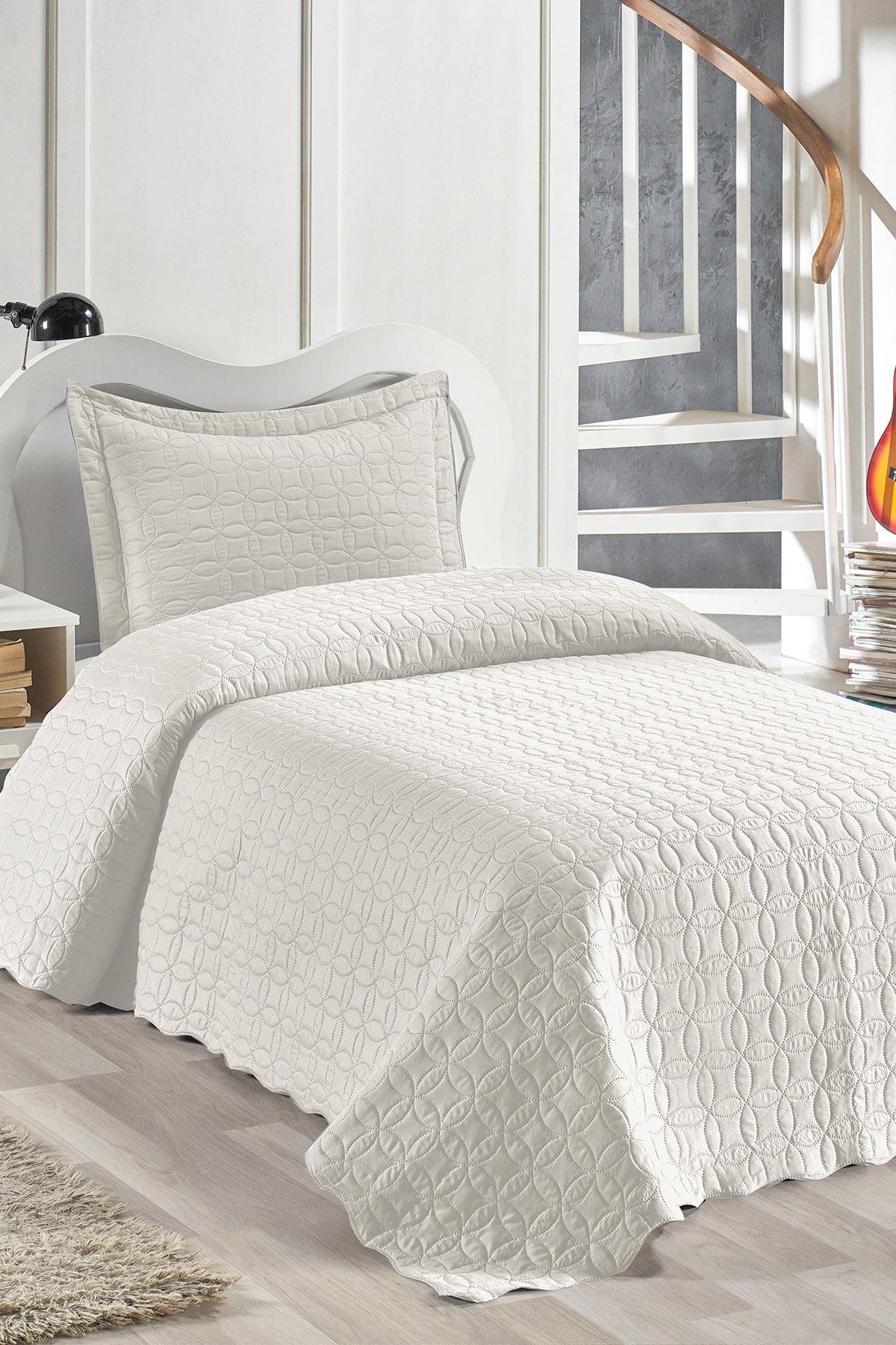 ortum daisy krem tek kisilik microfiber kapitone yatak ortusu fiyati yorumlari trendyol
