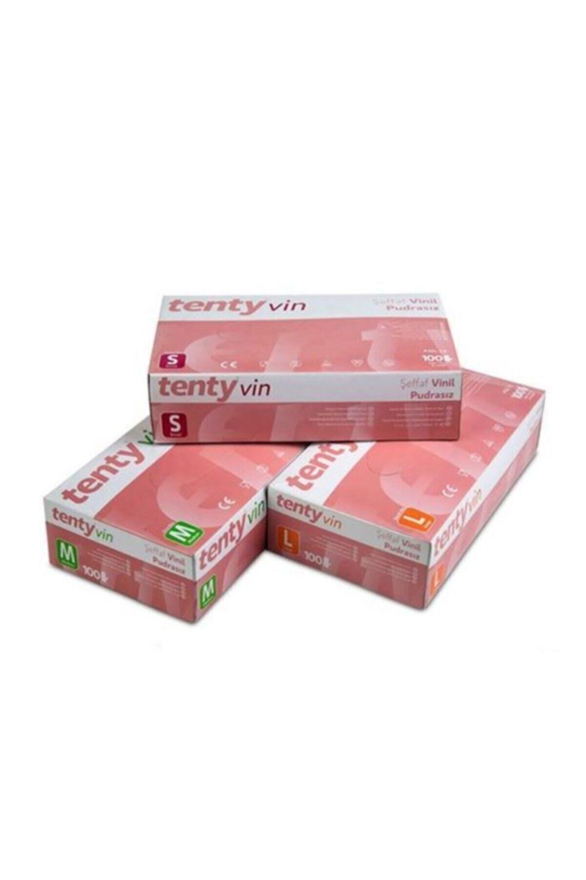 Tenty Vinil Şeffaf Eldiven Pudrasız Small