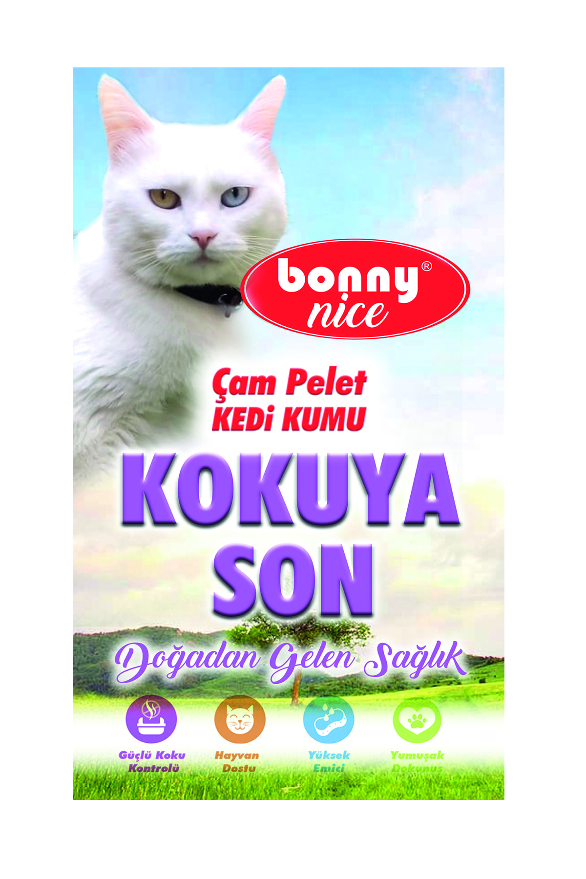 Bonny Nice Organik Çam Pelet Kedi Kumu 10 kg 17 l