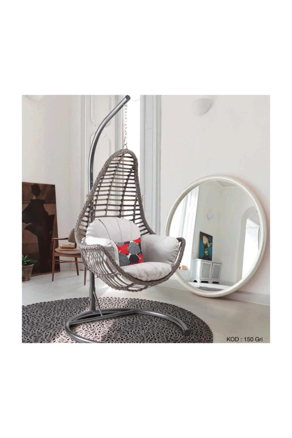 Capri Swing Milas Tekli Rattan Bahçe Balkon Salıncağı