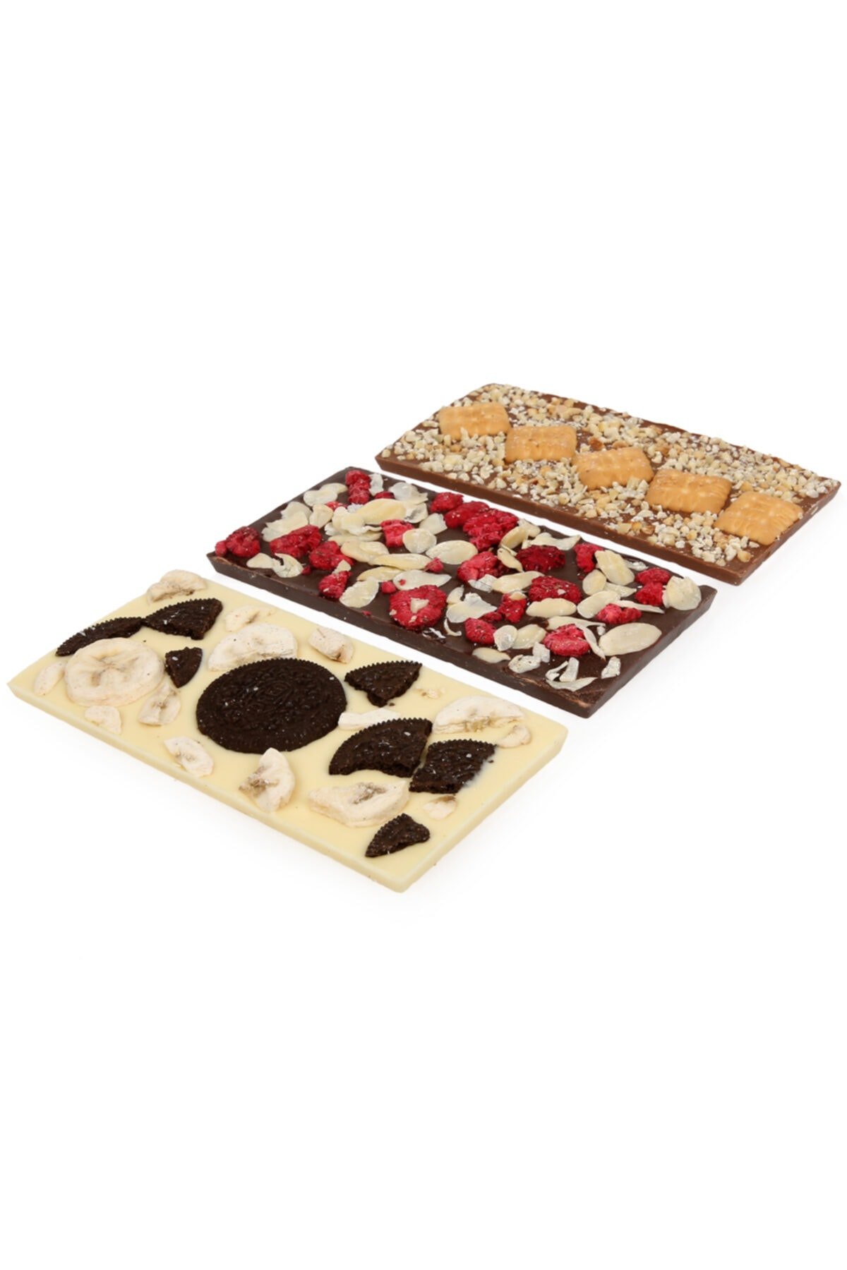 twinschocolateshop Classic Collection Tablet Çikolata Seti (3'lü / 300 gr) Tablet, Gurme, Tasarım, Kuvertür Çikolata