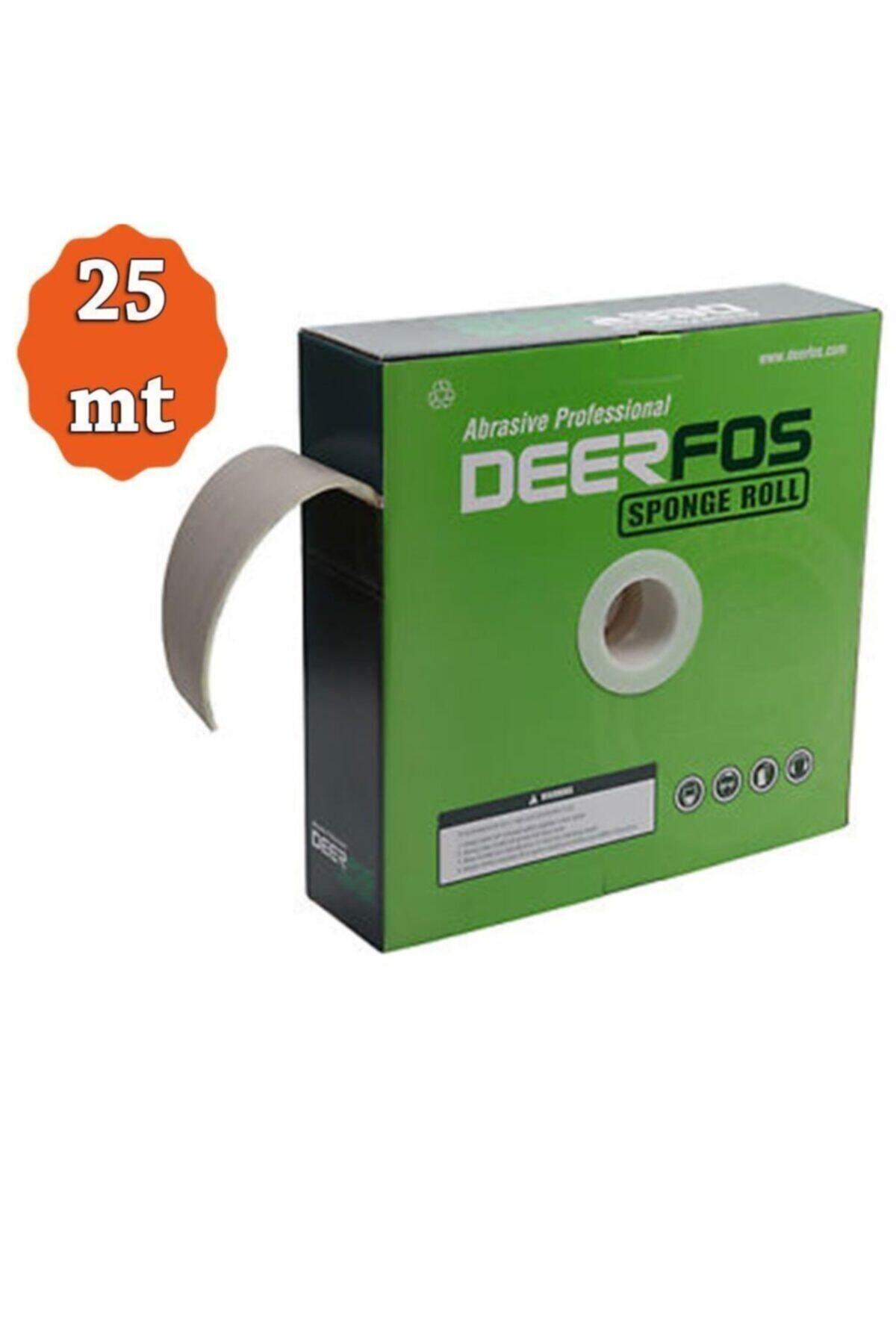 Deerfos Sünger Rulo Zımpara 180 Kum 25 Metre