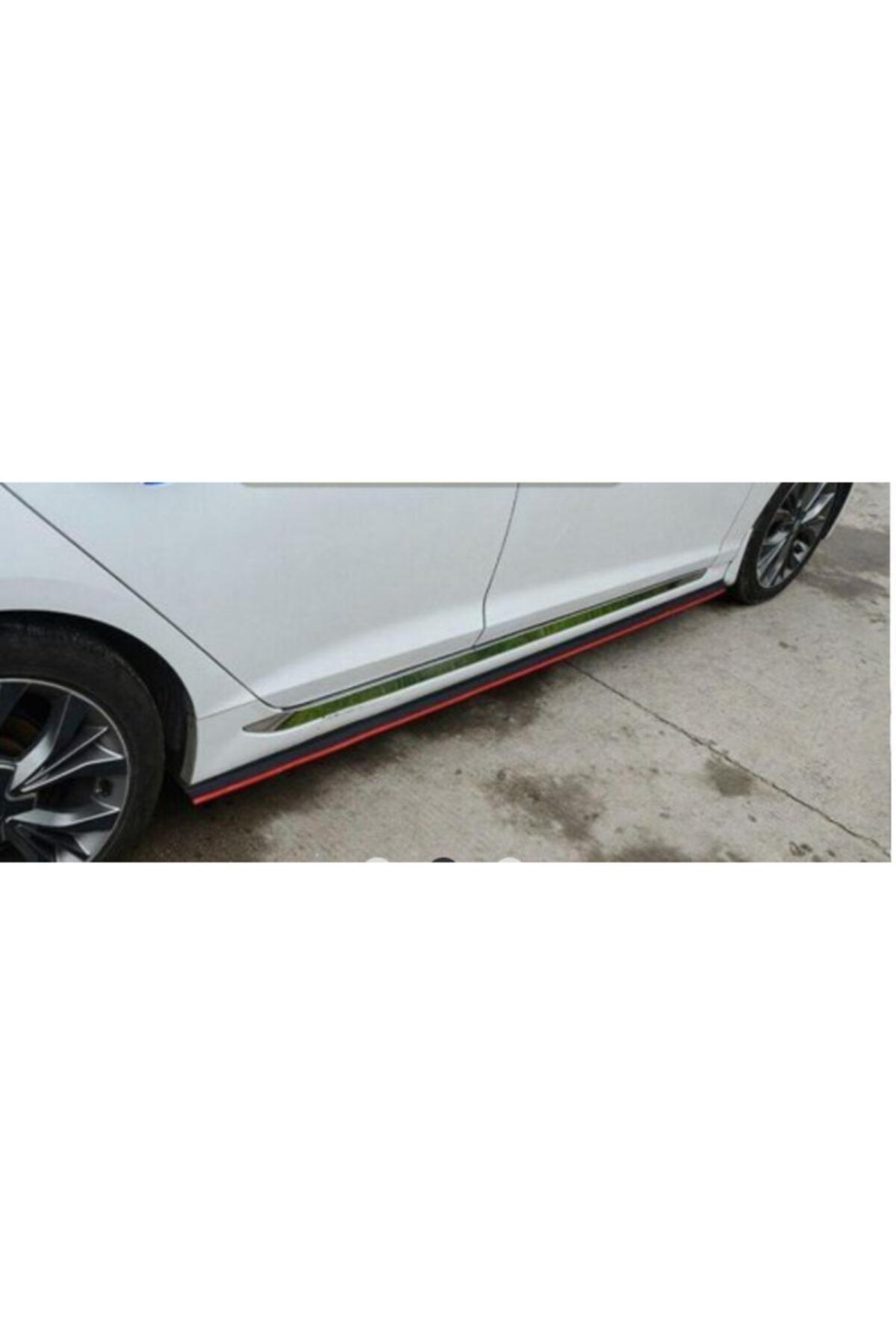 Avsaroto Renault Megane 4 Marşpiyel Altı Lip Ezlip 1.kalite Esnek Kırmızı Şeritli Sağ Sol 2 Adet