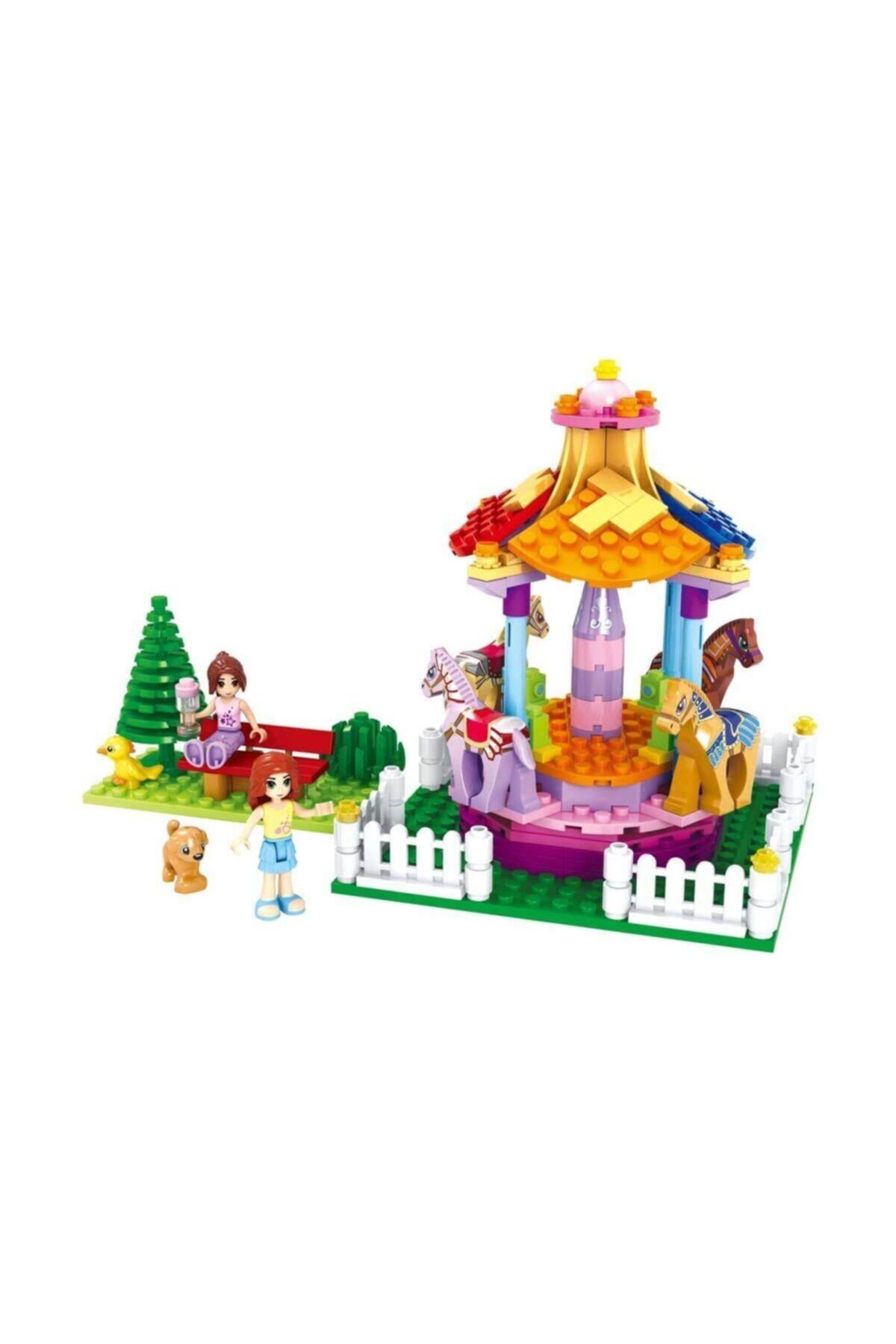 sunman oyuncak Pembe Sweet Girl Atlı Karınca Lego Seti