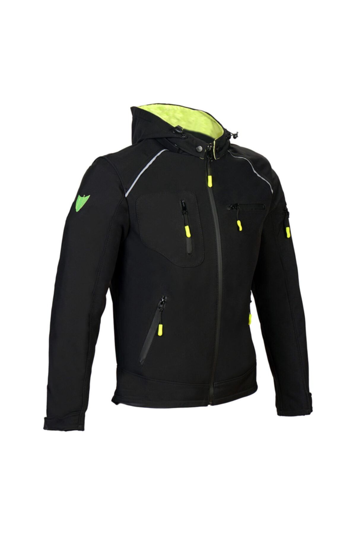 Vexo Erkek Siyah Taycan Mont Neon Sar