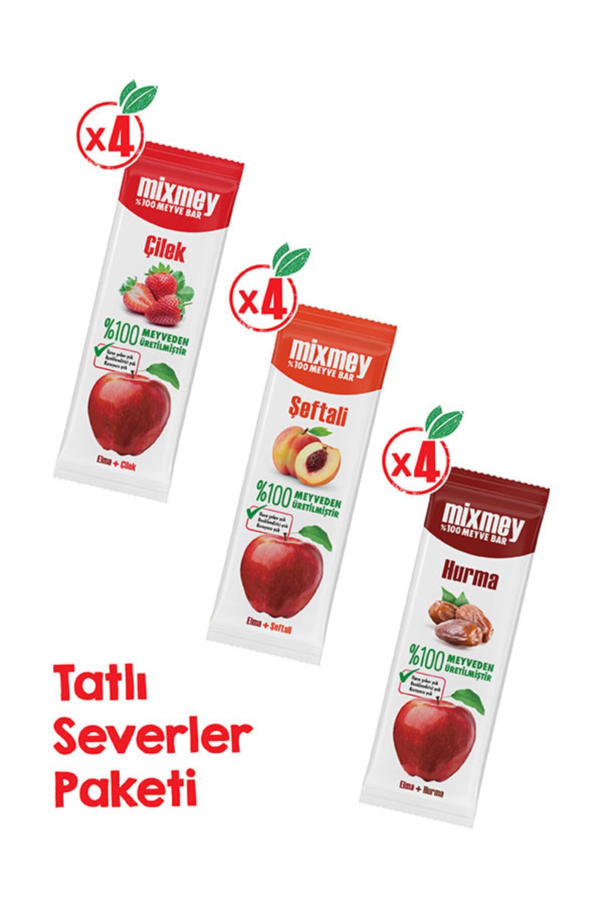 mixmey MİXMEY MEYVE BAR TATLI SEVER 20GR(12ADET)