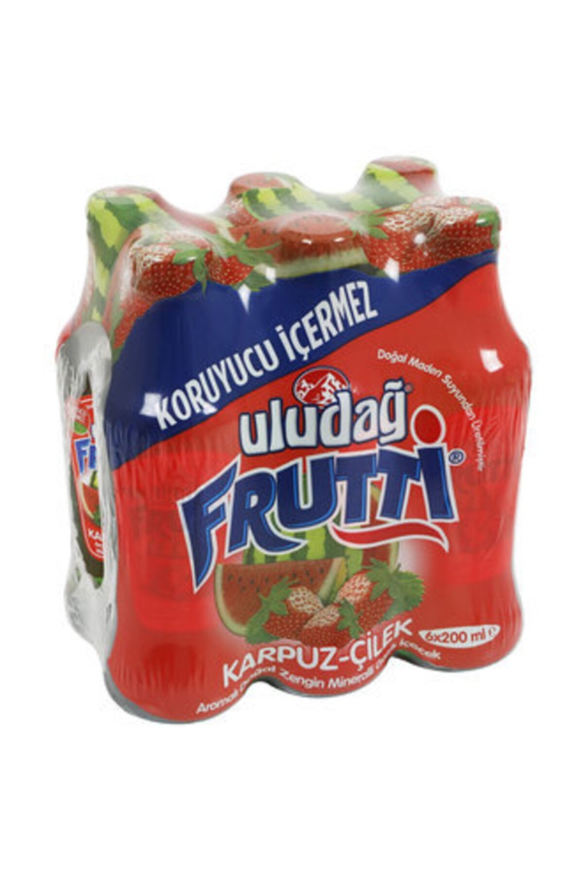 Uludağ Frutti Karpuz&çilek Aromalı Soda 6 Lı