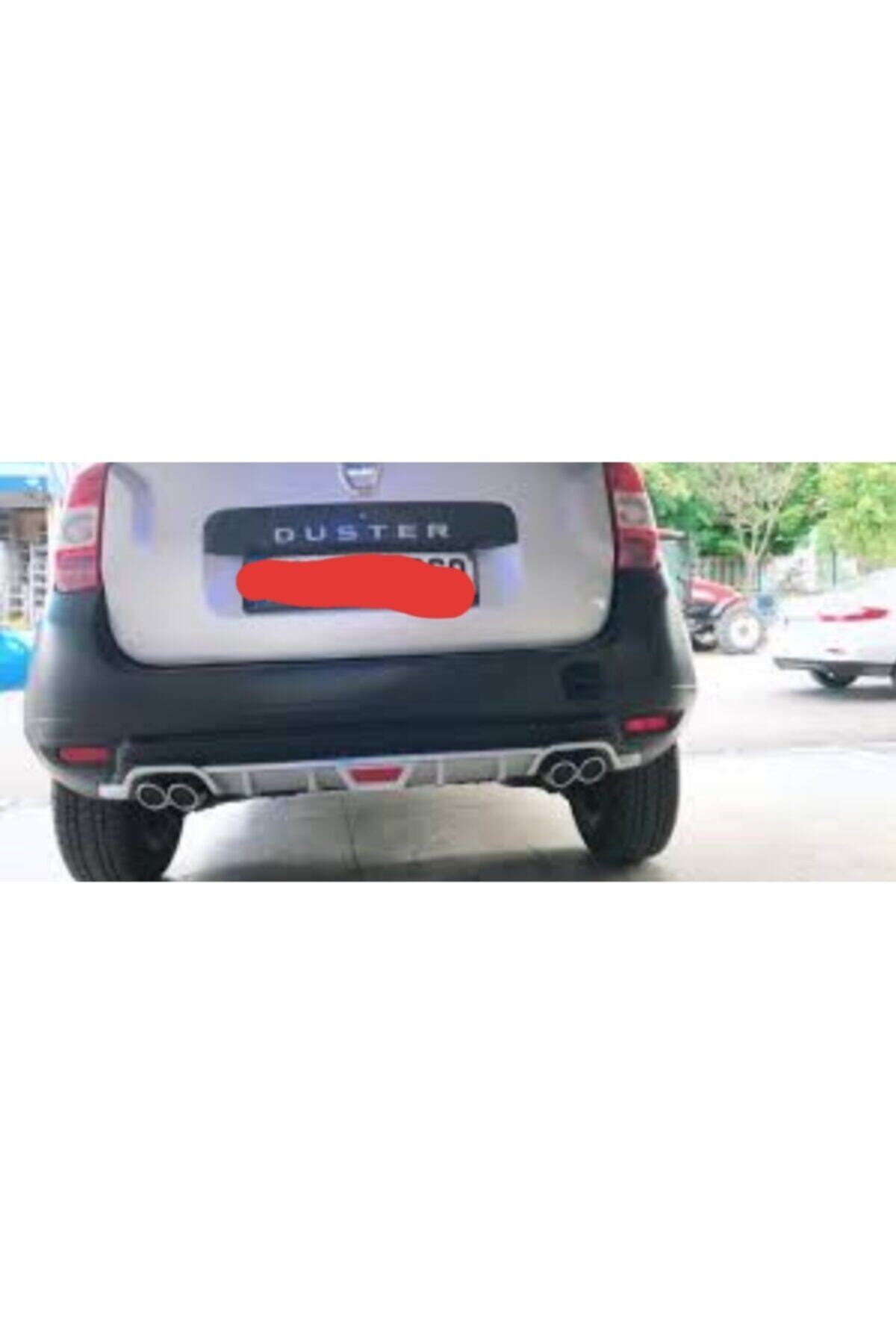 Universal Zg Dacia Duster Difüzör Arka Tampon Eki 4 Egzoz Çıkışlı