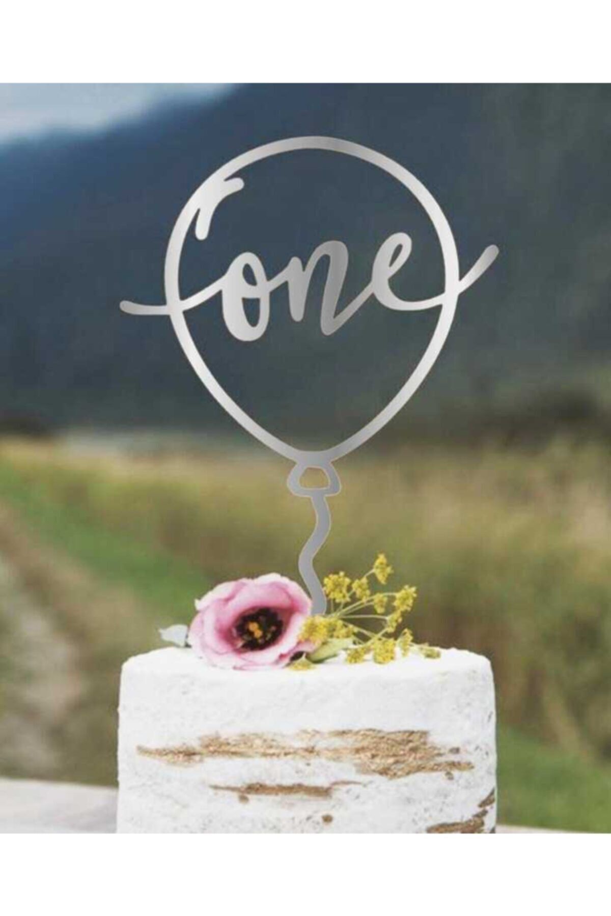PARTİ SU One Pleksi Pasta Süsü Balon