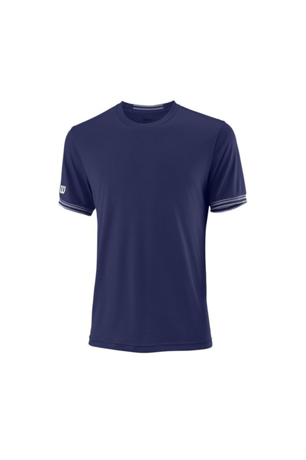Wilson Erkek Lacivert Team Solid Crew Tenis Tshirt Wra765304