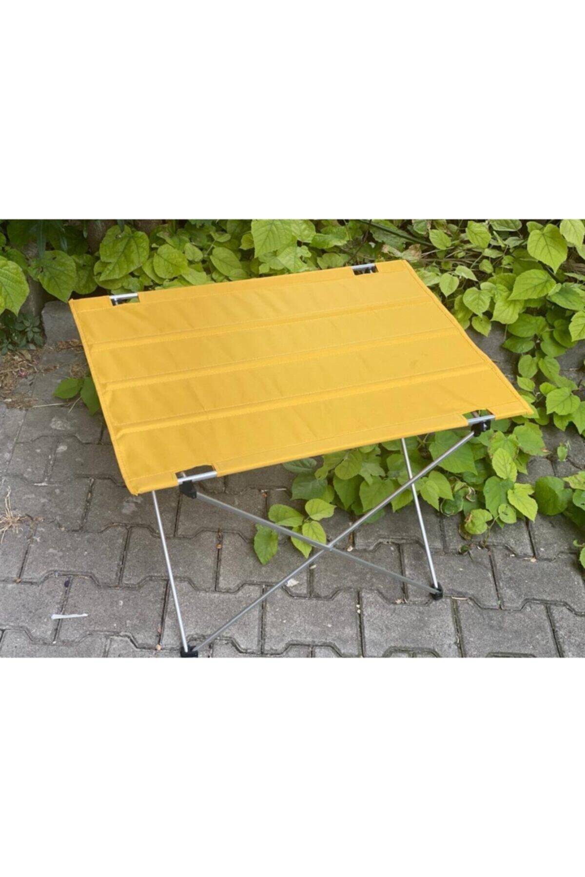 HAER Renkli Katlanabilir Kamp Masası Sari