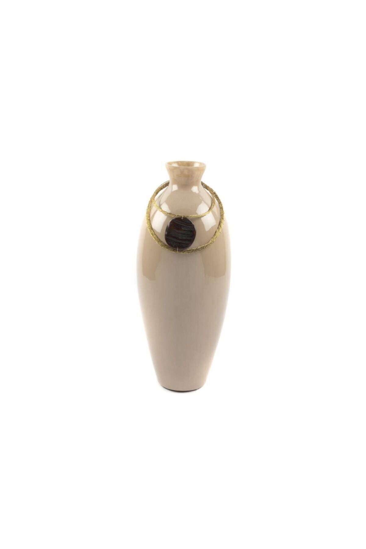 Mikasa Moor Krem Gold Cam Vazo 18x46cm