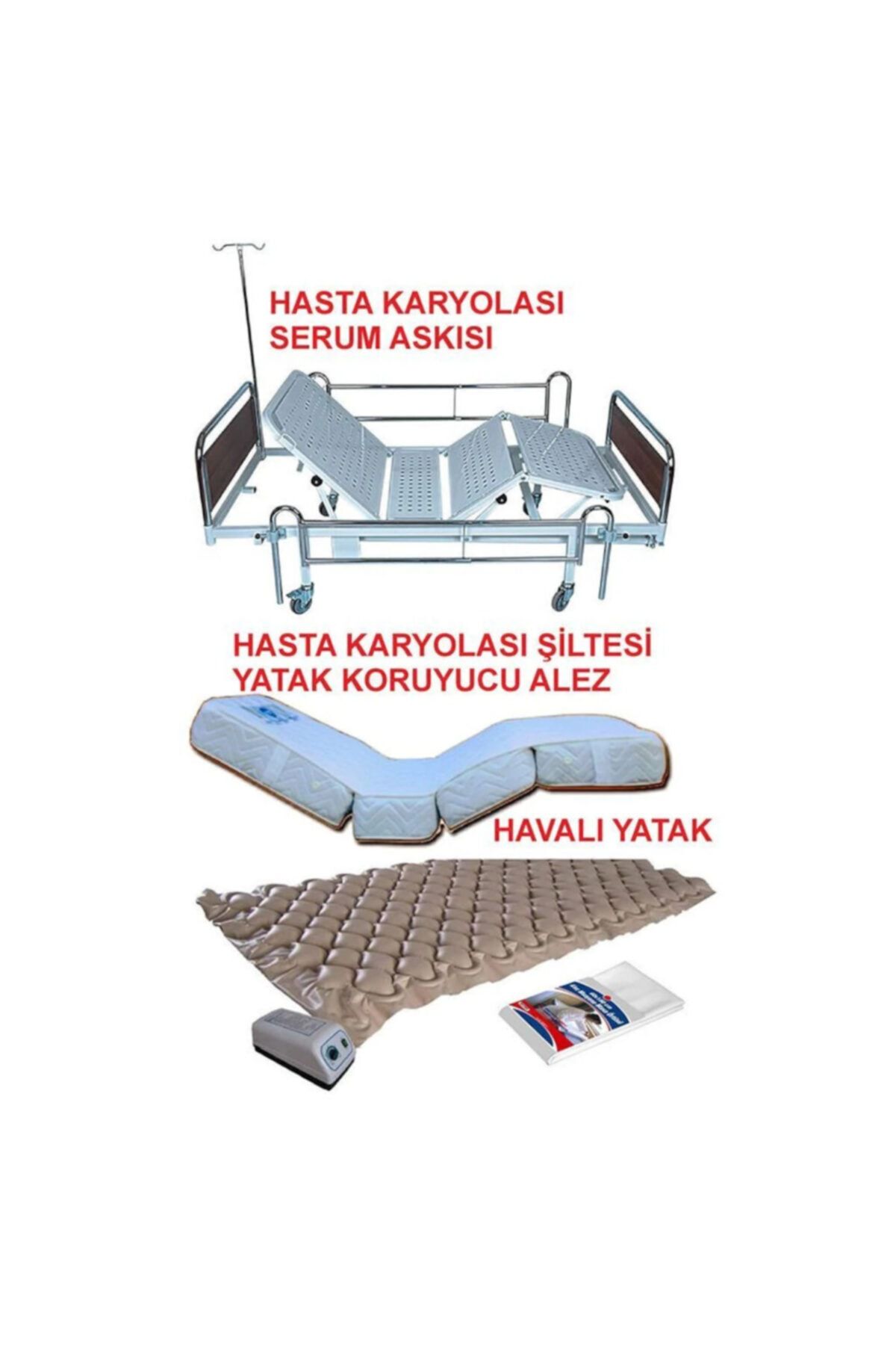 medikalbim 2 motorlu hasta karyolasi hasta yatagi baklava dilimli havali yatak fiyati yorumlari trendyol