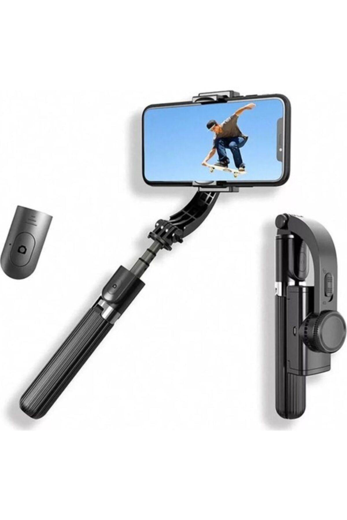 OKMORE Profesyonel Amortisörlü Sarsılmaz Gimbal 3 Eksenli Telefon Ve Kamera Sabitleyici