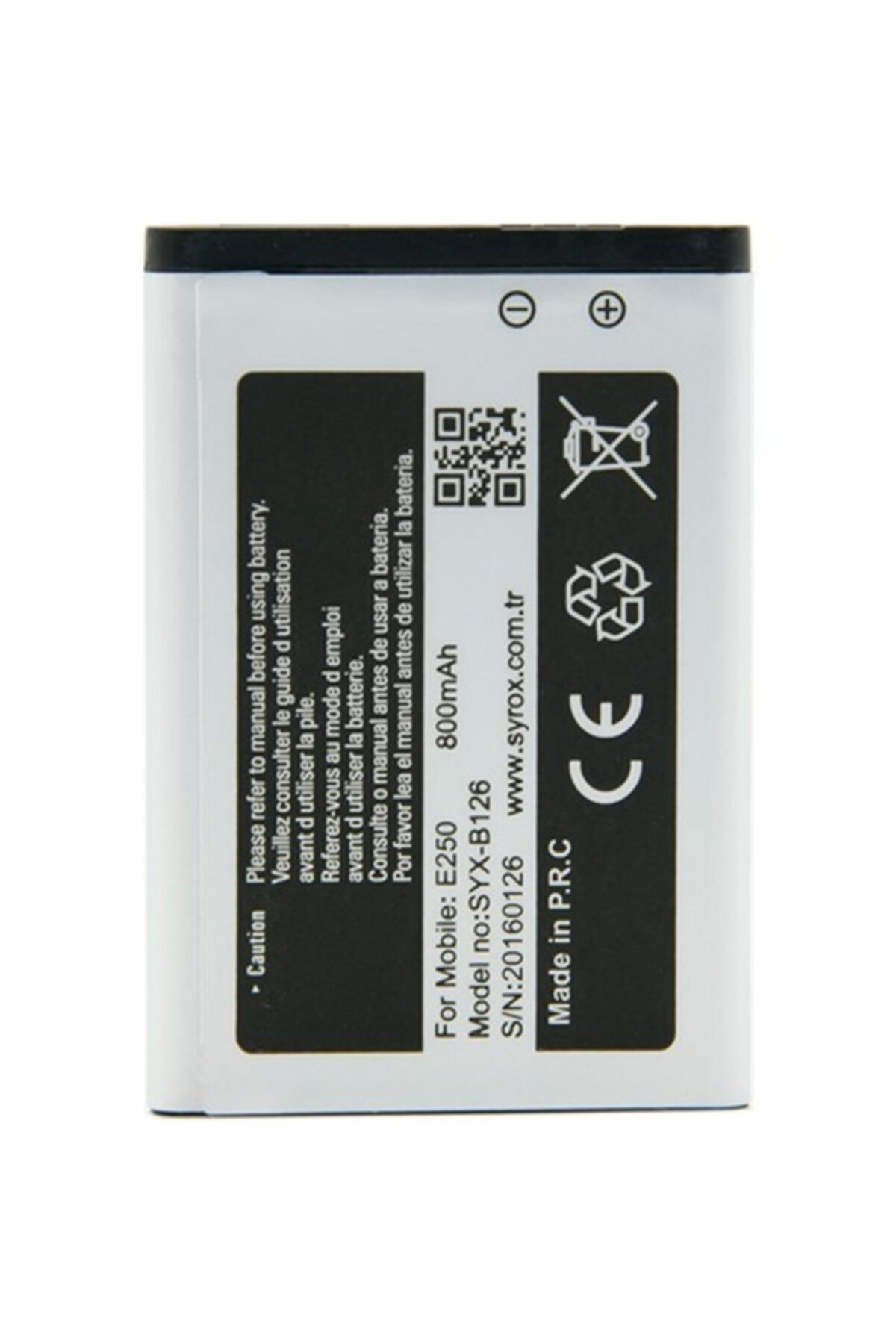 nostaljikcep Samsung Sgh-e250 E250d E1200 E1205 C260 C270 Pil Batarya