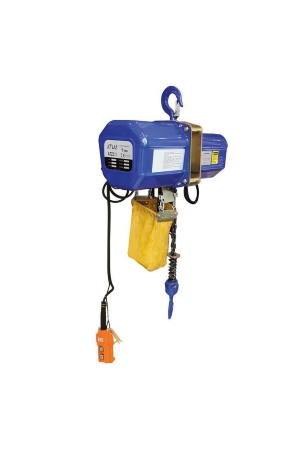 Atlas Atzc1 Elektrikli Zincirli Vinç  Trifaze 380volt 1 Ton