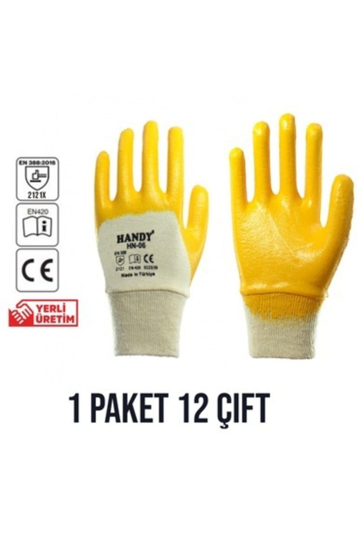 Handy Pamuk Astar 3/4 Nitril Kaplamalı Iş Eldiveni