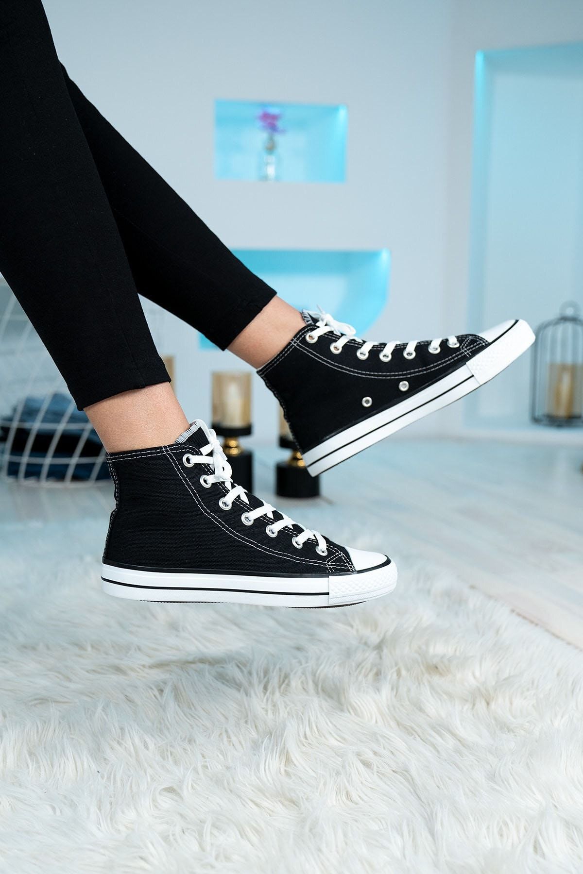 Ludo Vico Unisex Keten Günlük Bilekli Spor Ayakkabı