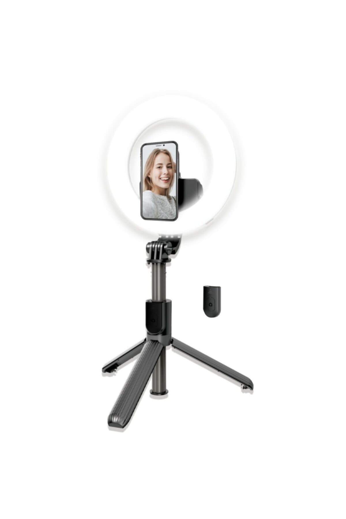 TY Tech 6.3 Inch 16cm Ring Led Canlı Yayın Tiktok Bluetooth Vlogging Selfie Light Tripodlu Led Lambalı