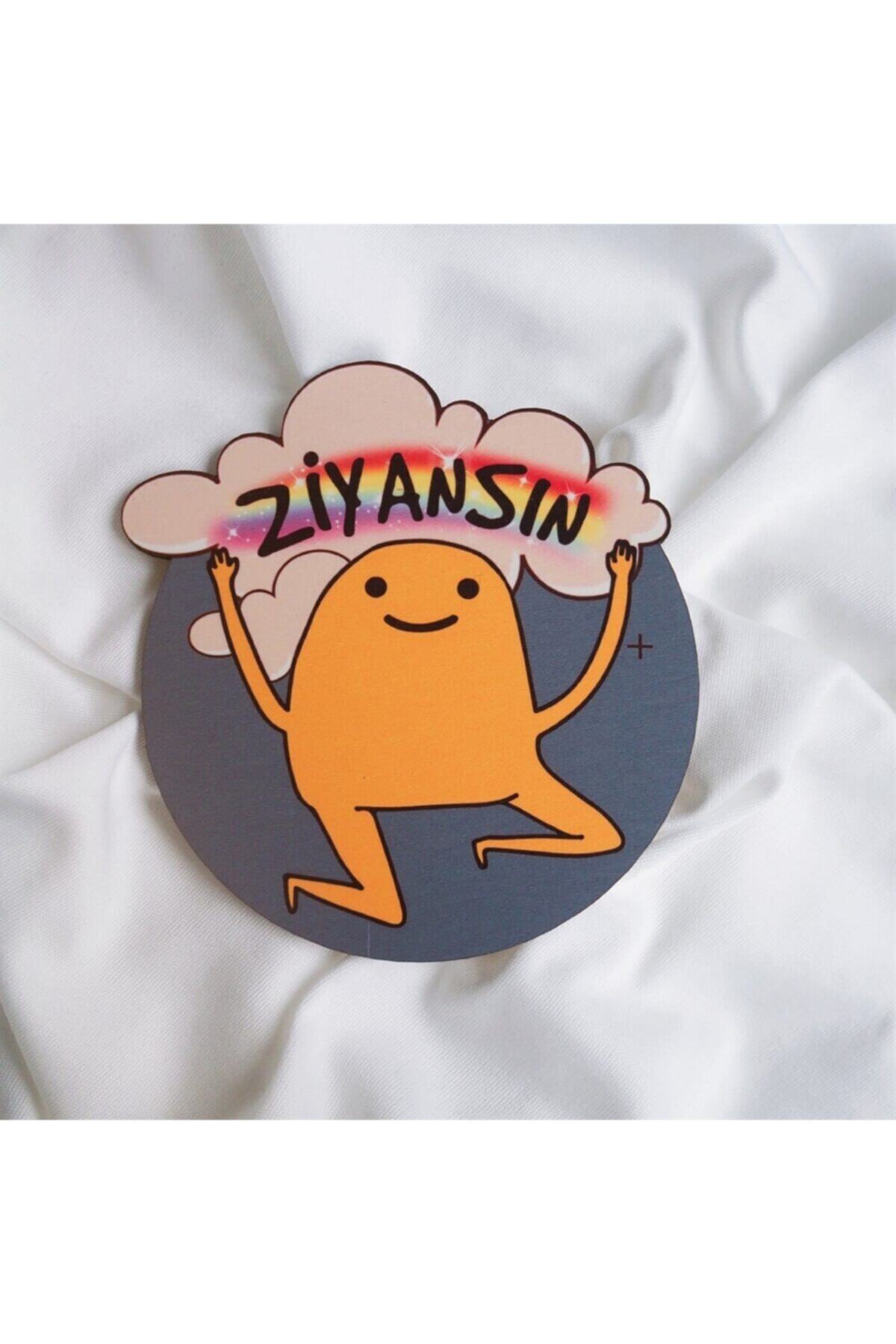 Planet Butik Ziyansın Ahşap Bardak Altlığı