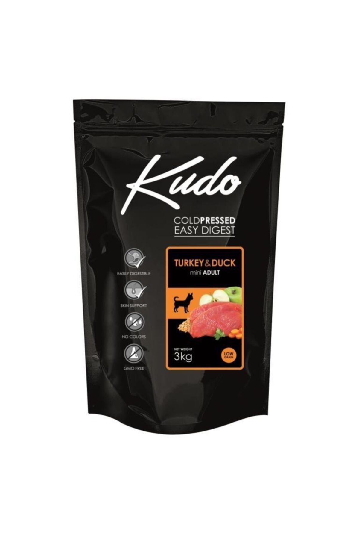 Kudo Küçük Irk Yetişkin Soğuk Sıkım Köpek Maması 3 kg