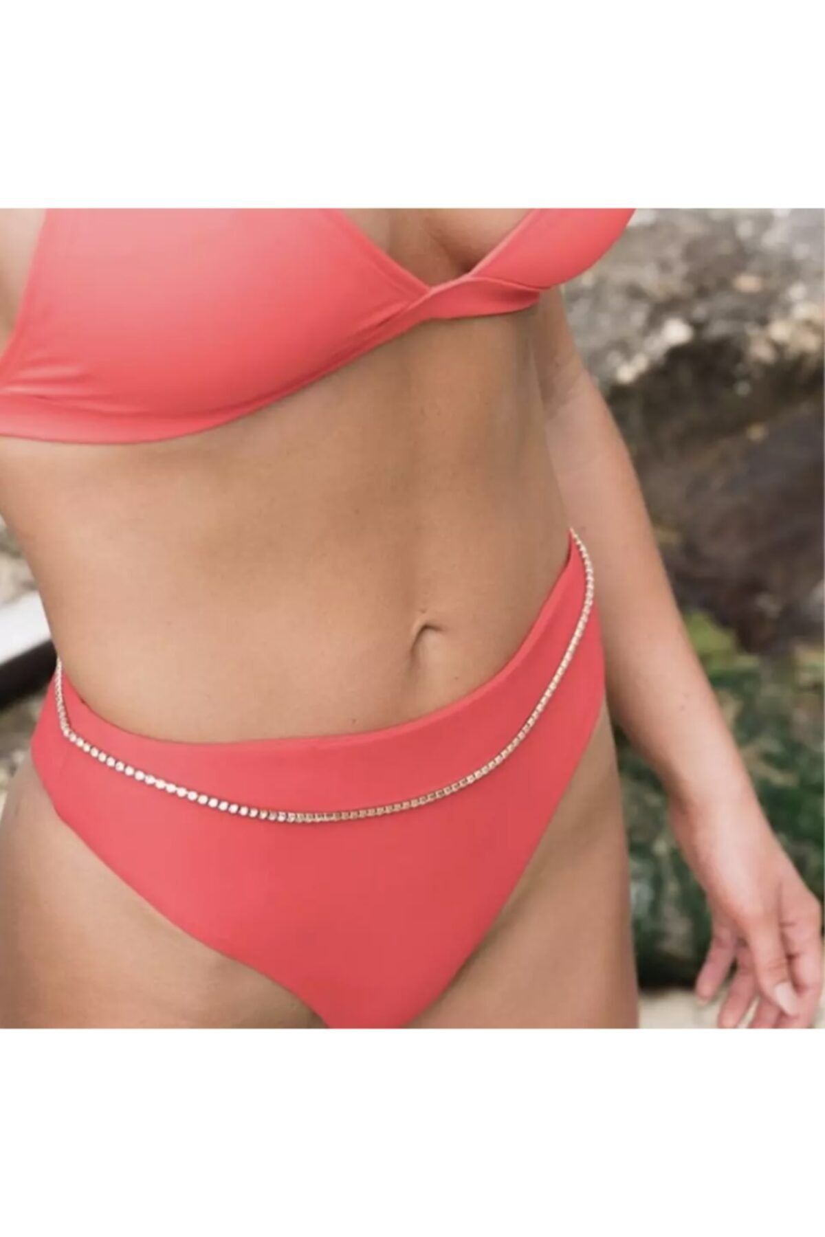 Elvelv Taşlı Bel Zinciri Body Chain