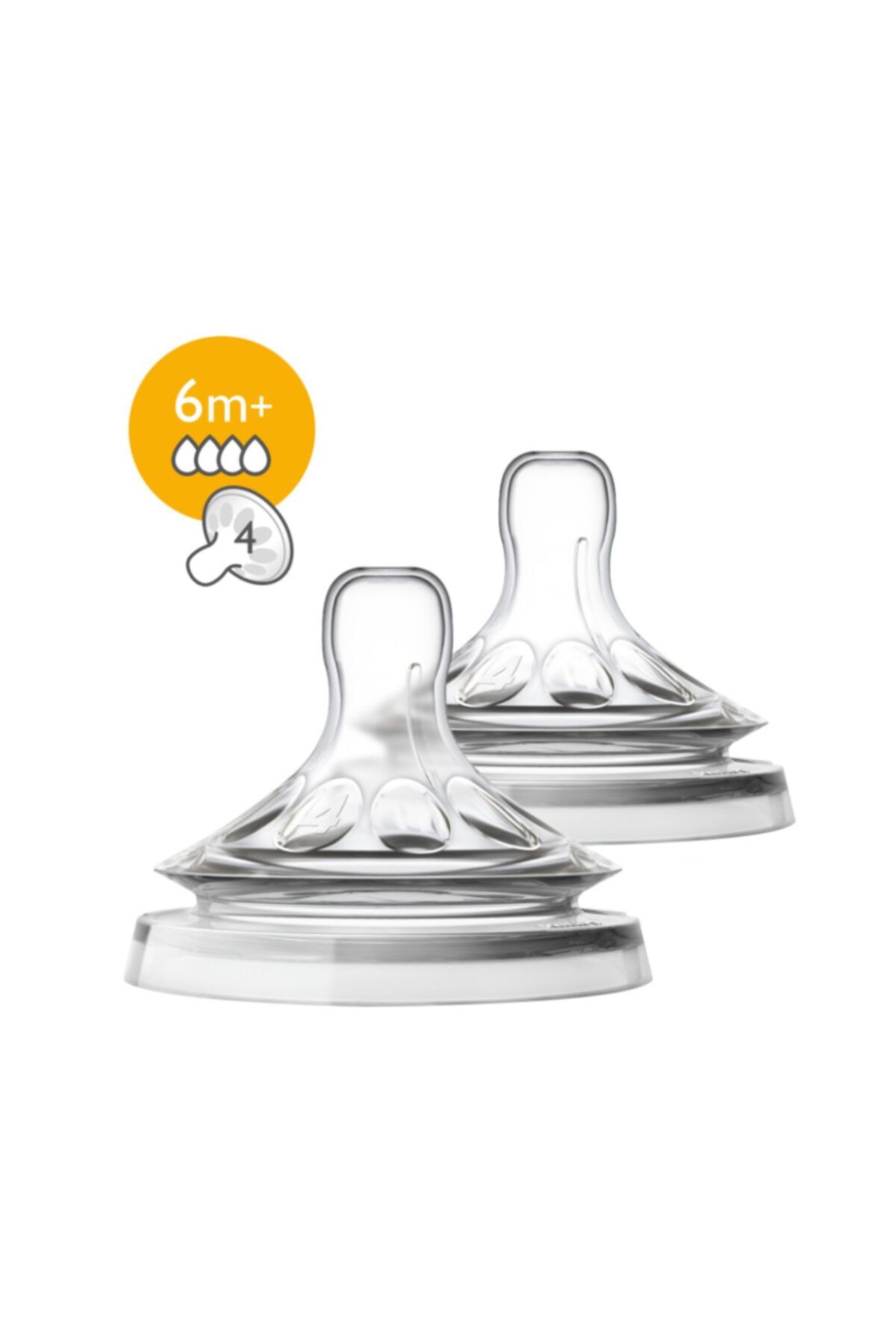 Philips Avent Natural Hızlı Akış 6 M 4 Delik + Ay Biberon Emziği