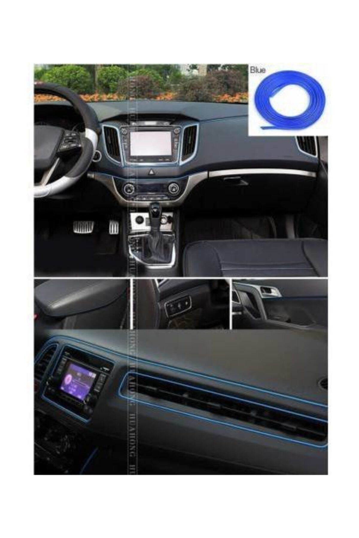 universal 10 metre mavi fitilli arac ici ip serit torpido gogus kaplama fitili trim oto aksesuar fiyati yorumlari trendyol