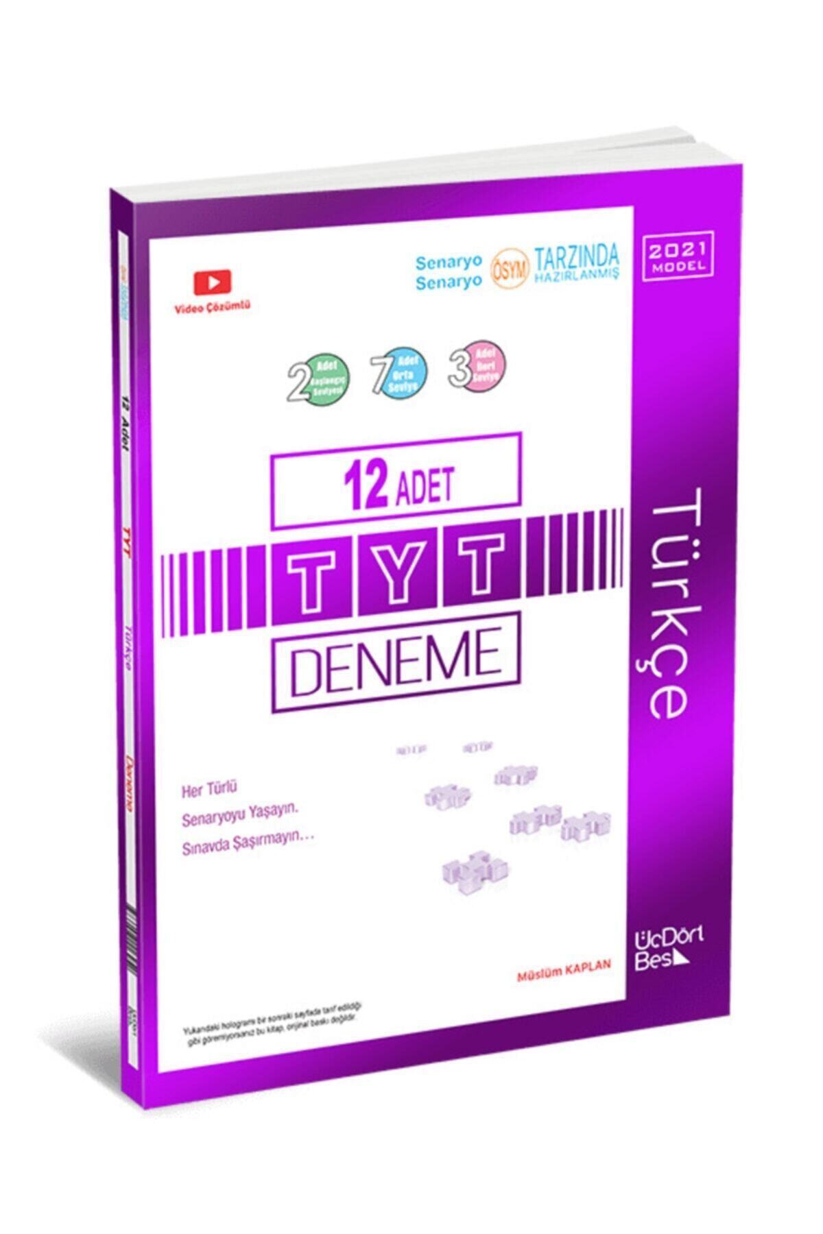 uc dort bes yayincilik 345 tyt 12 li turkce deneme 2021 model fiyati yorumlari trendyol