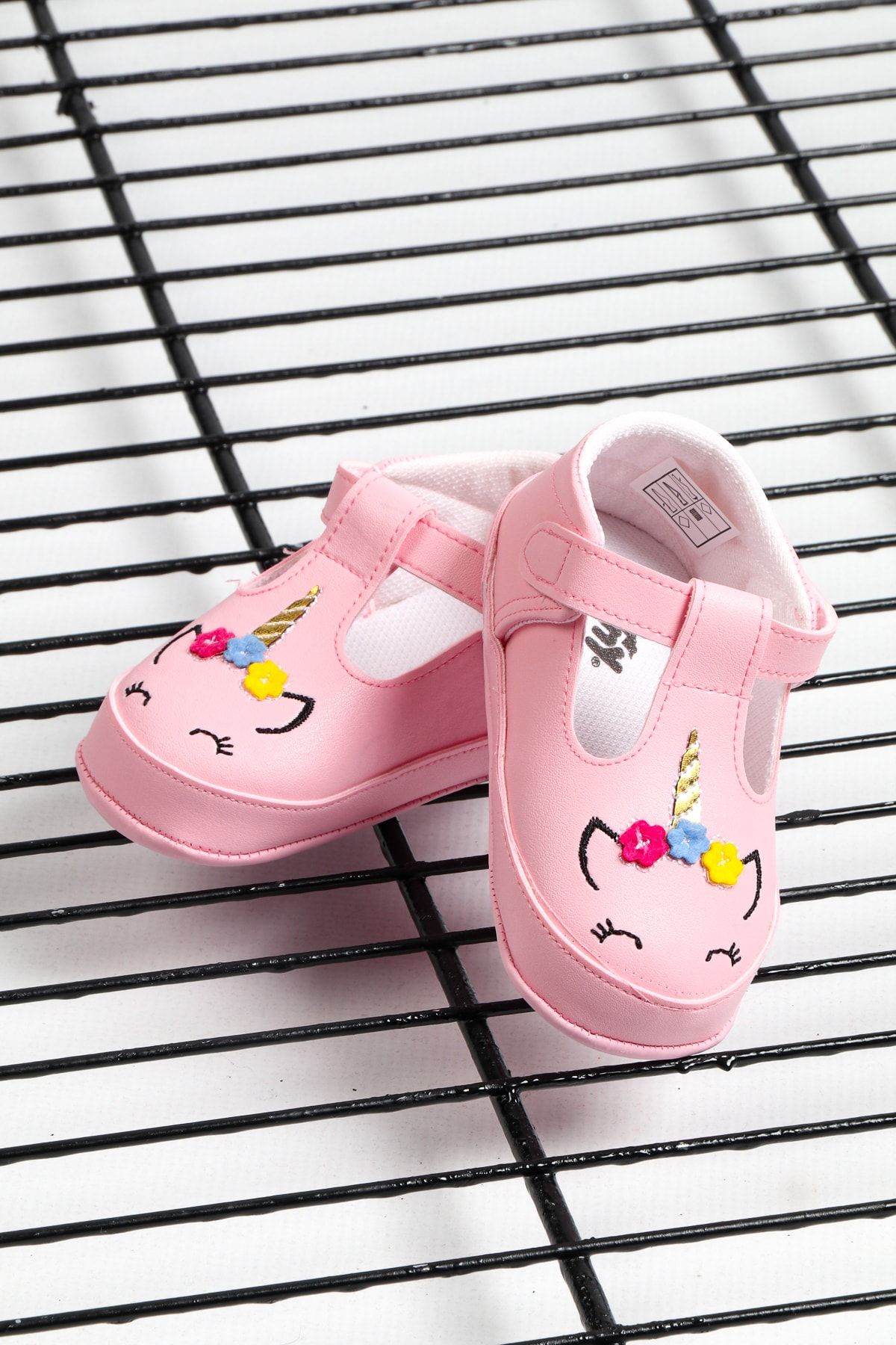 Bebe Türk Kız Bebek Pembe Unicorn Patik Ayakkabı