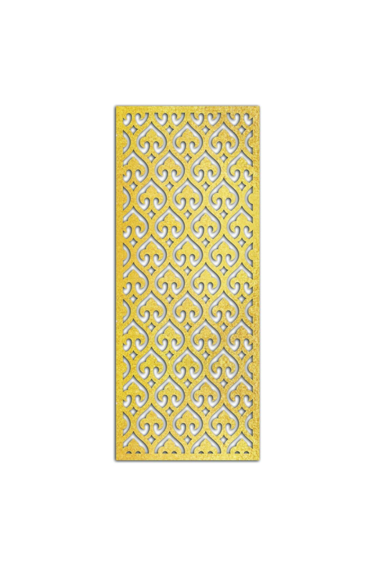 Liar Dekor Liar Ahşap Seperatör (Paravan) - KSP-28 - (10 mm) - (85 cm x 210 cm) - (Gold)