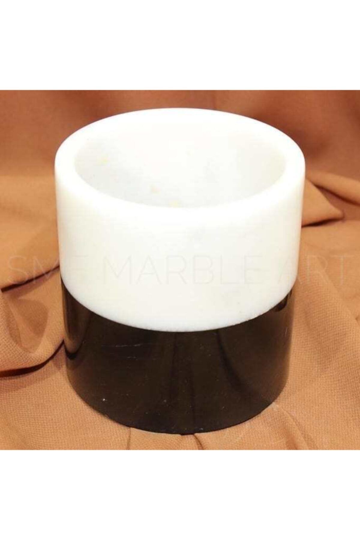 SMF MARBLE ART Hazel - Mermer Vazo - Fırçalık Çok Amaçlı