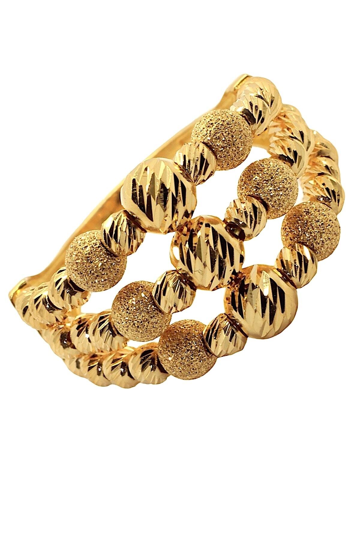 CiGOLD Kadın 22 Ayar Taşsız Fantezi Yüzük 19k2yzk0643025670