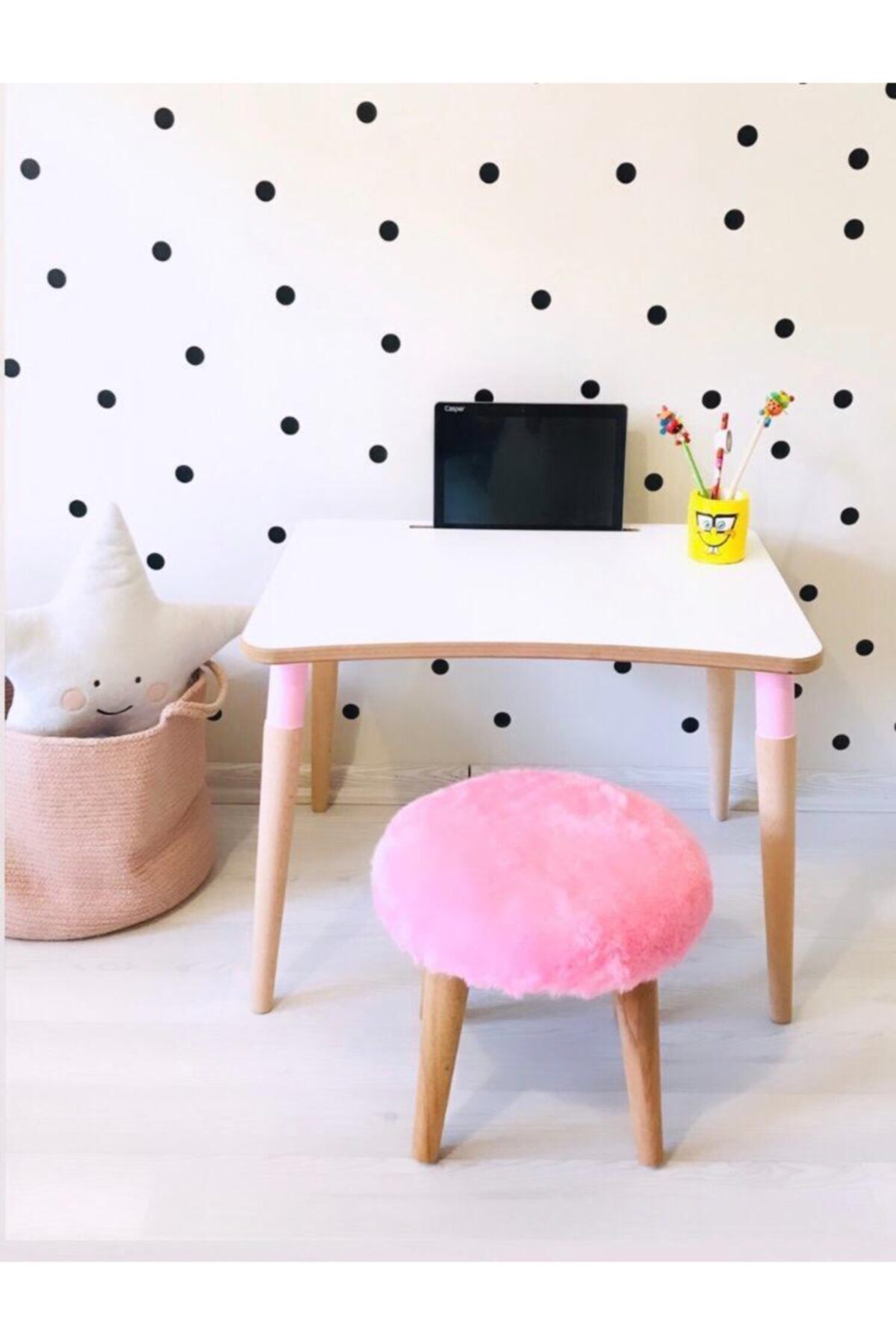 Neta Home Peluş Tabure Çocuk Aktivite Masa Takımı