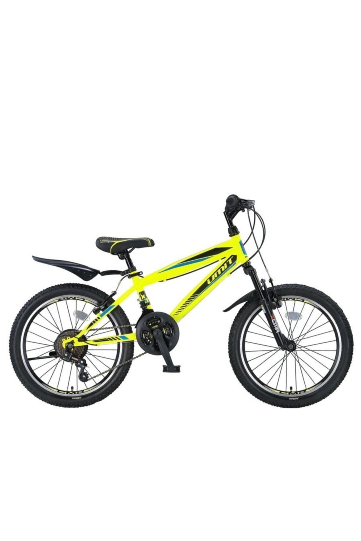 Ümit 2067 Speedo Erkek Çocuk Bisikleti V 20 Jant 18 Vites Lime Mavi